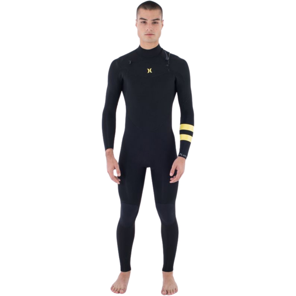 2025 Hurley Da Uomo Plus Nic II 3/2mm Chest Zip Muta MFS0014312 - Black